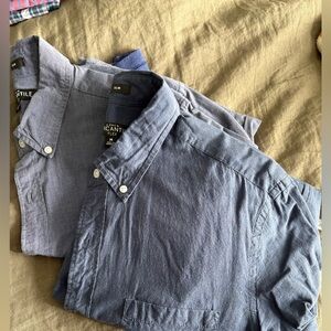 J Crew Blue Button-Down Shirts